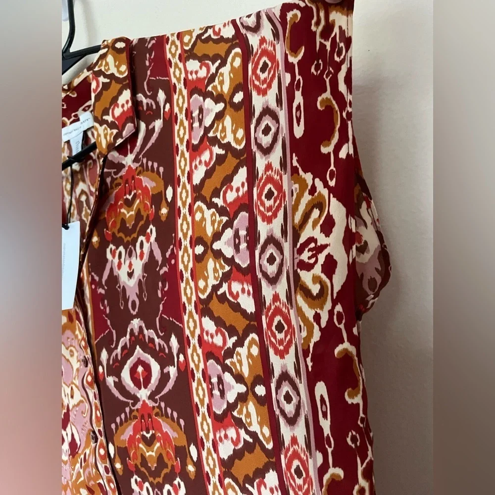 Cupcakes and Cashmere Southwestern Print Boxy Button Down Blouse - Picture 5 of 7